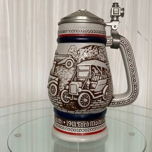Vintage 1980 Car Classic Ceramic Stein